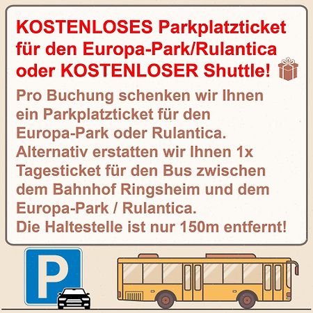 Hotel Sunparc - Shuttle Zum Europa-Park Rust 4Km & Rulantica 2Km Ringsheim Zewnętrze zdjęcie